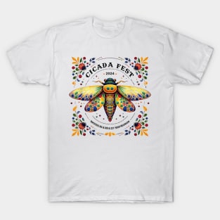 Entomology Cicada Fest 2024 Broods Xix  Xiii Lover T-Shirt